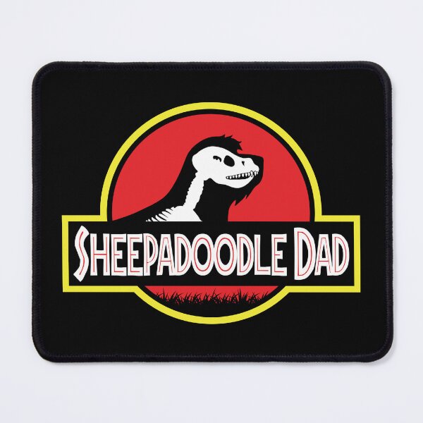 Item preview, (For Dark Background) Jurassic Sheepadoodle Dad designed and sold by More Cute Dogs.