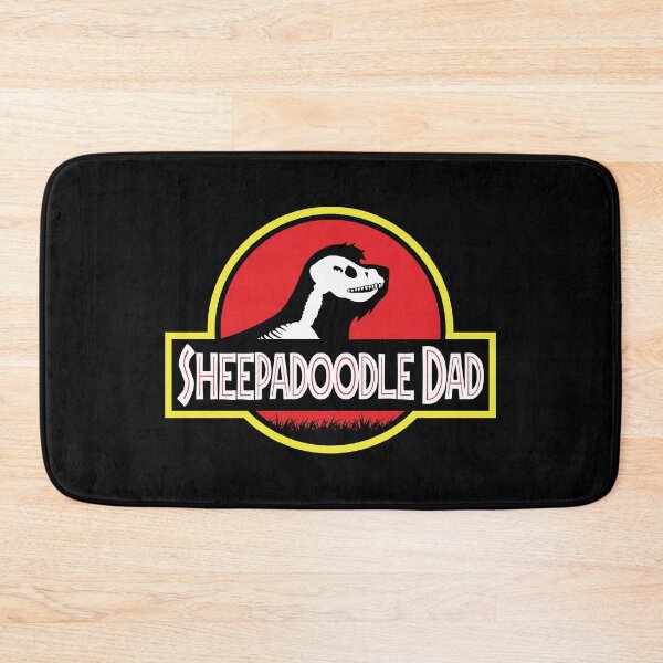 Item preview, (For Dark Background) Jurassic Sheepadoodle Dad designed and sold by More Cute Dogs.