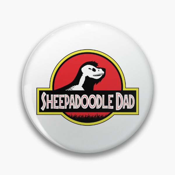 Item preview, (For Bright Background) Jurassic Sheepadoodle Dad designed and sold by More Cute Dogs.