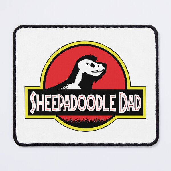 Item preview, (For Bright Background) Jurassic Sheepadoodle Dad designed and sold by More Cute Dogs.