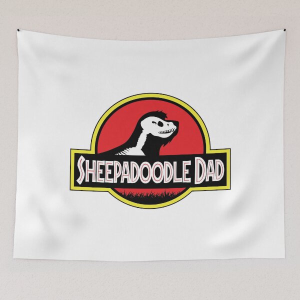 Item preview, (For Bright Background) Jurassic Sheepadoodle Dad designed and sold by More Cute Dogs.
