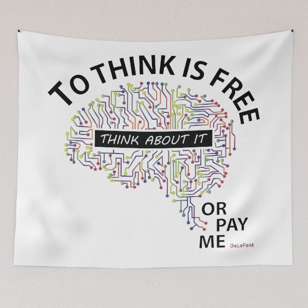Item preview, To Think is Free designed and sold by La Font.