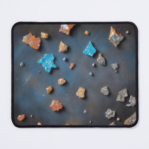 Artikelvorschau, Shimmering Meteorites: Vibrant Abstract Design with Oil Paint and Stars entworfen und verkauft von RedArtG09.
