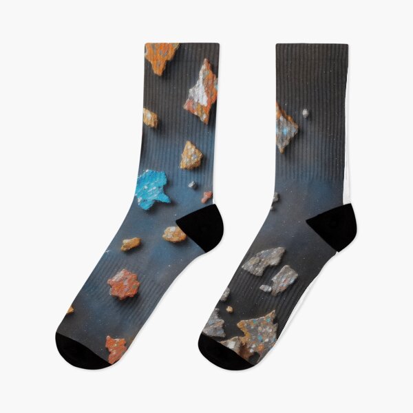 Item preview, Shimmering Meteorites: Vibrant Abstract Design with Oil Paint and Stars designed and sold by RedArtG09.