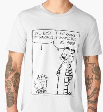 Calvin and Hobbes Comic Strip Men's Premium T-Shirt
