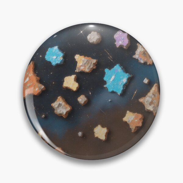 Artikelvorschau, Starry Splendour: Bright Abstract Meteorite Fragments in Oil Paint entworfen und verkauft von RedArtG09.