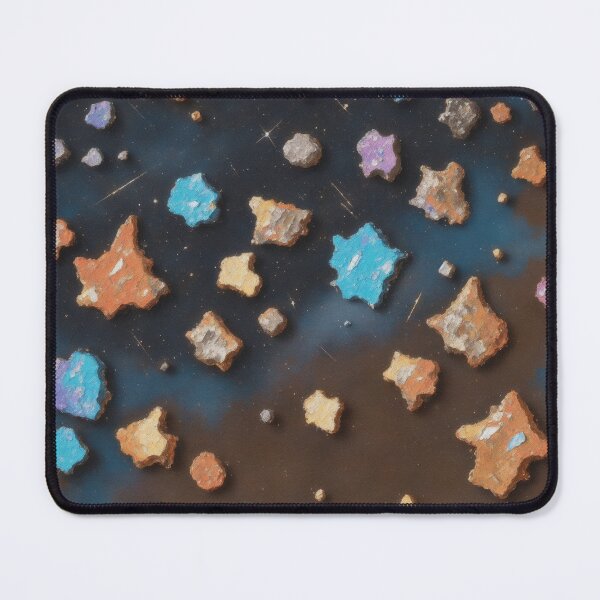 Artikelvorschau, Starry Splendour: Bright Abstract Meteorite Fragments in Oil Paint entworfen und verkauft von RedArtG09.