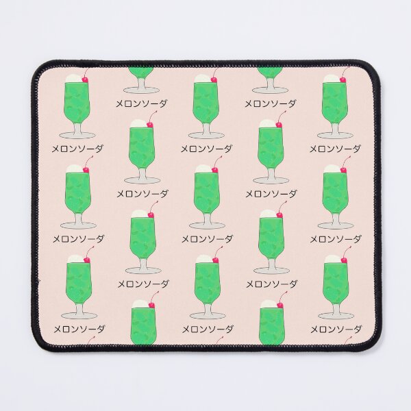 Item preview, Melon Cream Soda Japanese Drink Kawaii Retro Cafe Food Logo Art designed and sold by Marinaaa010.