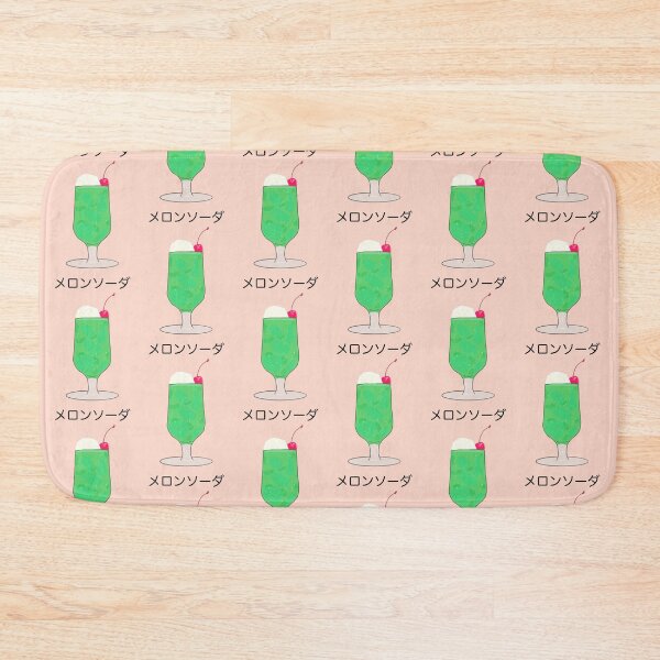 Item preview, Melon Cream Soda Japanese Drink Kawaii Retro Cafe Food Logo Art designed and sold by Marinaaa010.
