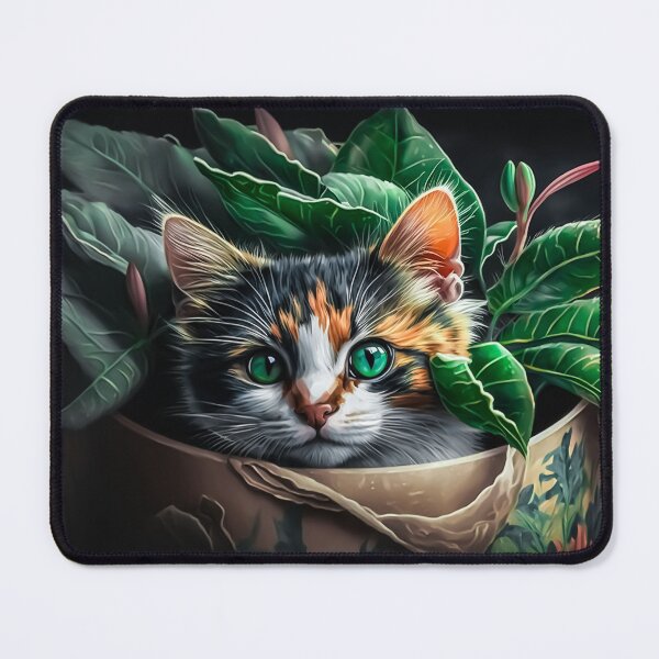 Item preview, Cute Cat in Flowers Pot designed and sold by Dream It Craft It ✔️.