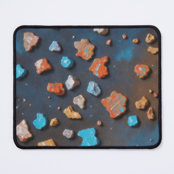 Artikelvorschau, Abstract Cosmos: Dynamic Design with Vibrant Meteorite Fragments and a Starry Background entworfen und verkauft von RedArtG09.