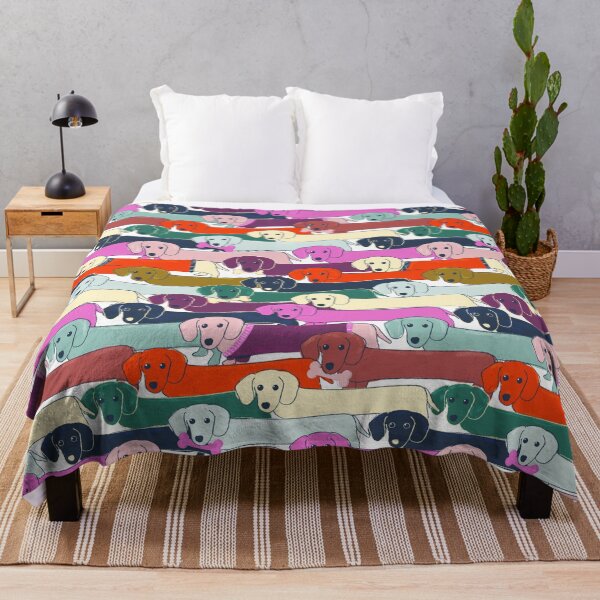 Vista previa del artículo con la obra «patrón de perros de colores», diseñado y vendido por ShowMeMars.