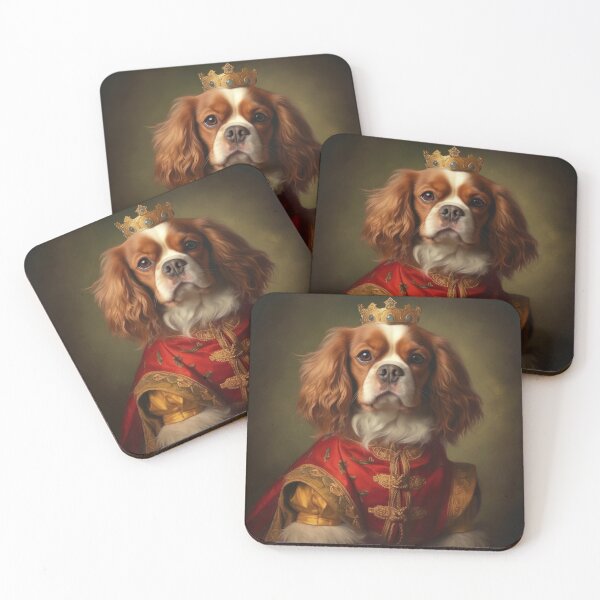 Item preview, Cavalier King Charles Spaniel King or Queen. Dog Wears Royal Crown. designed and sold by salarkoshop.
