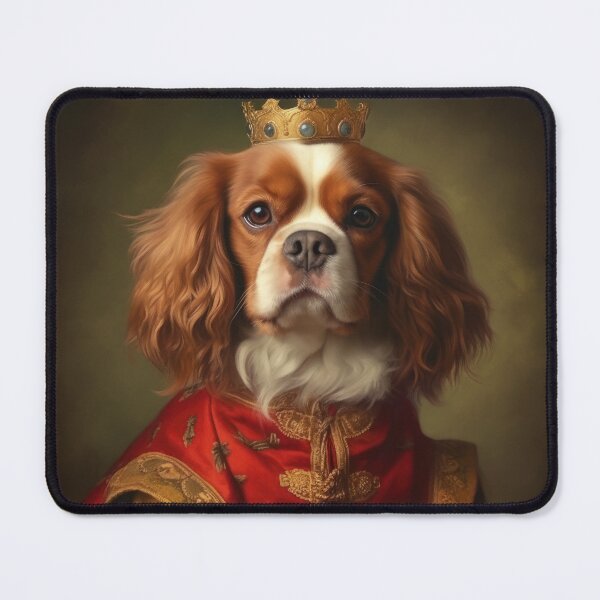 Item preview, Cavalier King Charles Spaniel King or Queen. Dog Wears Royal Crown. designed and sold by salarkoshop.