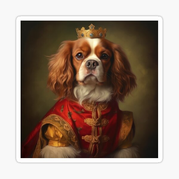 English Springer Spaniel Dog King Queen Wearing Crown - English Springer  Spaniel - Kids T-Shirt