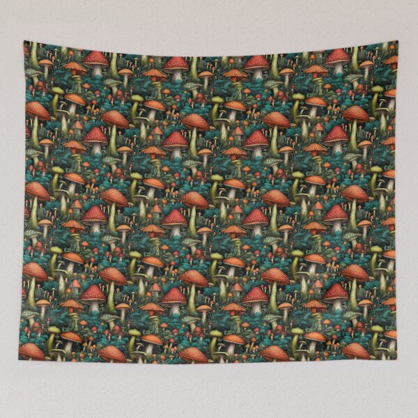 Aperçu de l'œuvre Mushroom Pattern 19 créée et vendue par Shroomworlds.