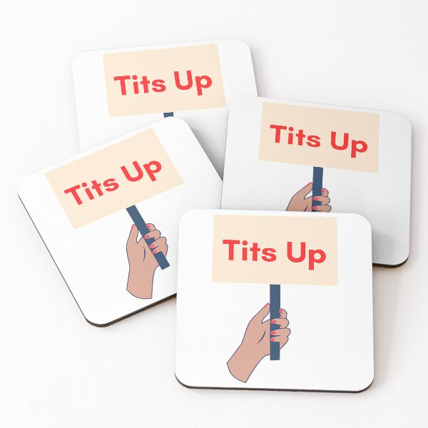 Item preview, Tits up banner Red designed and sold by VintaQueensNYC.