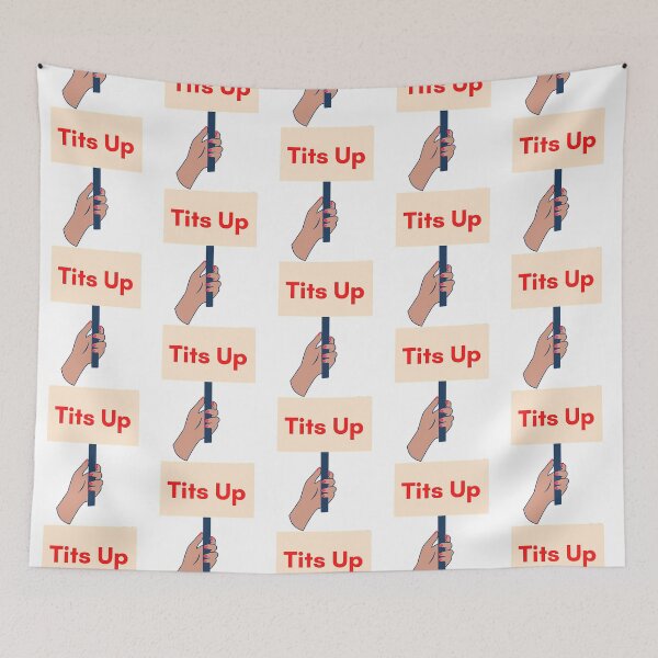 Item preview, Tits up banner Red designed and sold by VintaQueensNYC.