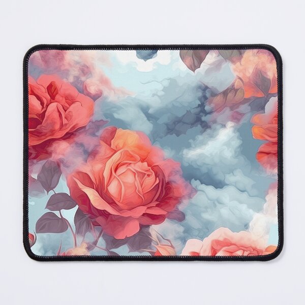 Item preview, Sensual Pink and Red Roses in soft clouds designed and sold by FutureImaging.
