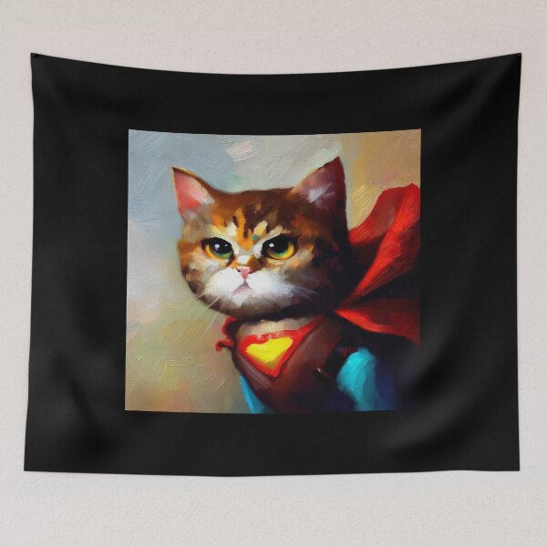 Item preview, Cat Superhero designed and sold by CrankyOldDude.