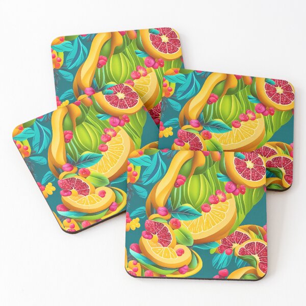 Item preview, Bold colour fruit design designed and sold by Nosy is Everything.