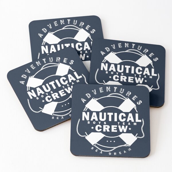 Item preview, Nautical crew. Marine text Print designed and sold by Marina Smorodinskaya.