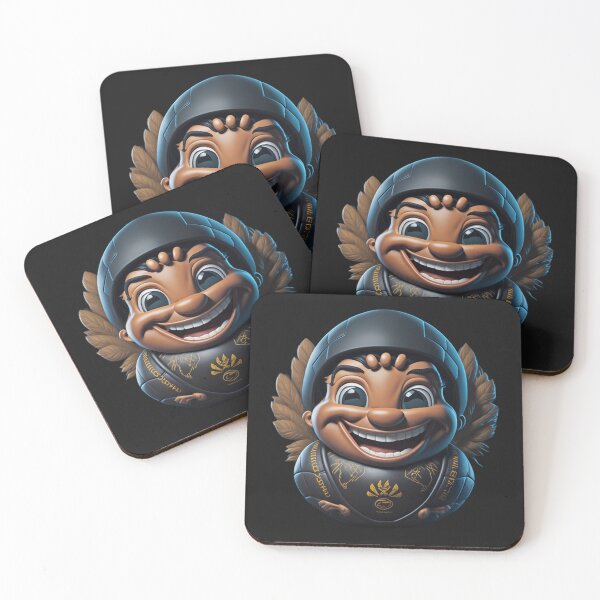 Item preview, Cute and Adorable Charming Smiling Rugby Ball Character designed and sold by PC-artist.