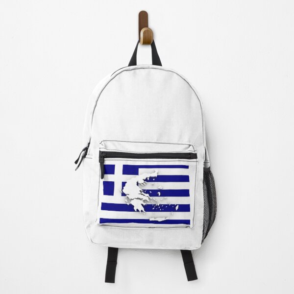 Item preview, Greece territory with flag in background designed and sold by MPDesign84.