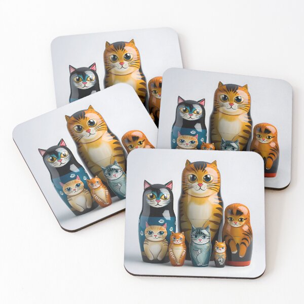 Item preview, Cat Nesting Dolls designed and sold by Monkey-Bar.