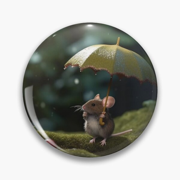 Artikelvorschau, Little mouse with an umbrella in the rain. Little mouse with an umbrella. entworfen und verkauft von aiphotosart.