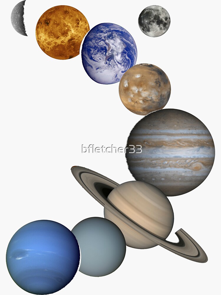 Cool - Planets Space - Sticker