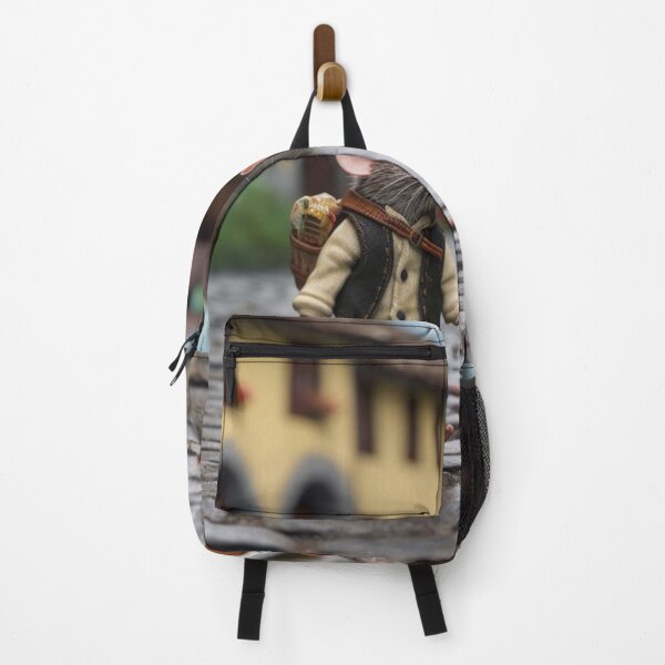 Item preview, Two rats are walking on the cobblestone street in the village designed and sold by aiphotosart.