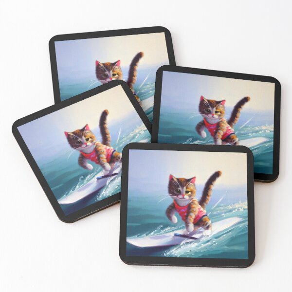 Item preview, Cat Surfboarding designed and sold by CrankyOldDude.