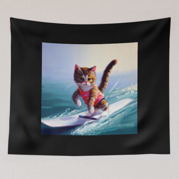 Item preview, Cat Surfboarding designed and sold by CrankyOldDude.