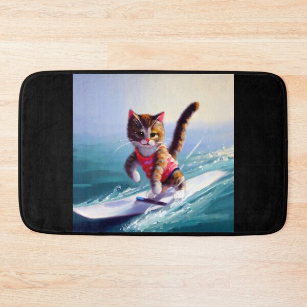 Item preview, Cat Surfboarding designed and sold by CrankyOldDude.