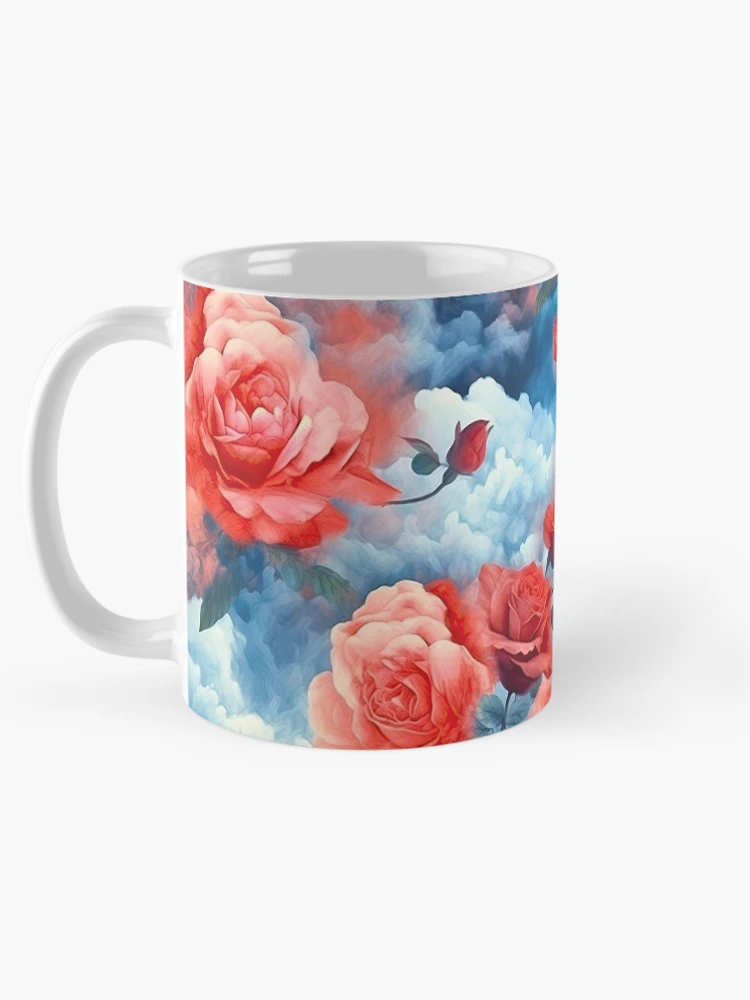 Aperçu 5 sur 6. Mug à café avec l'œuvre Classiques - Roses Minuit Roses et Rouges créée et vendue par FutureImaging.