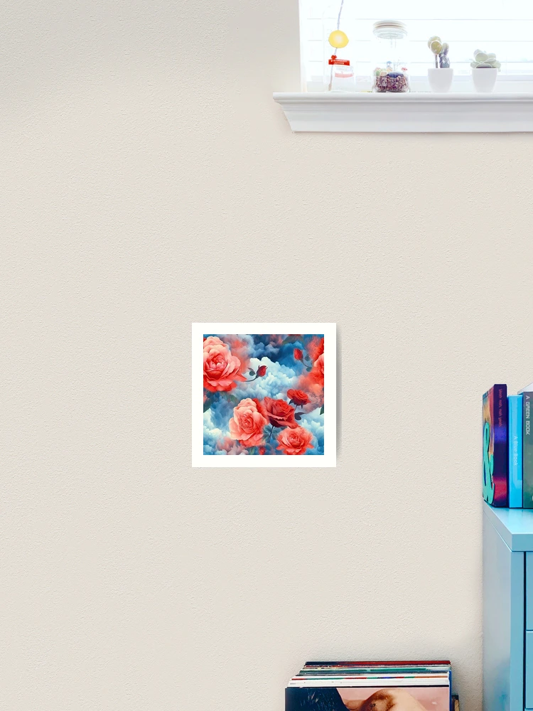 Aperçu 2 sur 3. Impression artistique avec l'œuvre Classiques - Roses Minuit Roses et Rouges créée et vendue par FutureImaging.