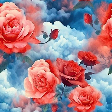 Aperçu de l'œuvre Classiques - Roses Minuit Roses et Rouges de FutureImaging