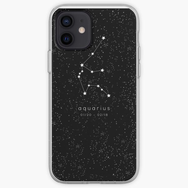 Aquarius Zodiac Constellation iPhone Soft Case