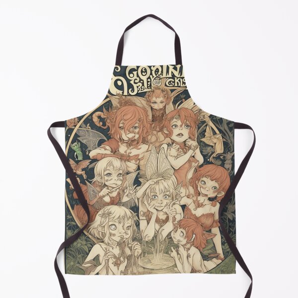 Item preview, Art Nouveau Fantasy Pixies and Fey Folk Fairies beautiful poster artwork designed and sold by Vintage Designs +.