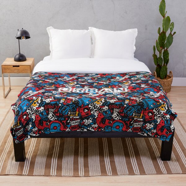 Item preview, Graffiti urbano rojo y azul designed and sold by Designifying.