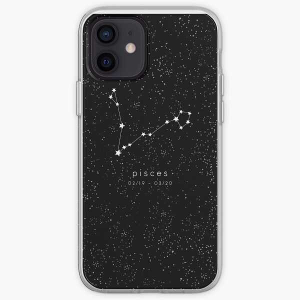 Constellation du Zodiaque Poissons Coque souple iPhone