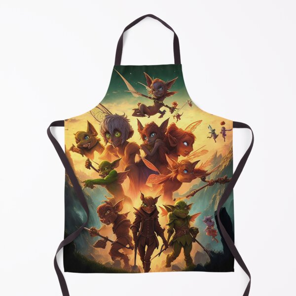 Item preview, Fantasy creatures Goblins Trolls Fairies beautiful poster artwork designed and sold by Vintage Designs +.