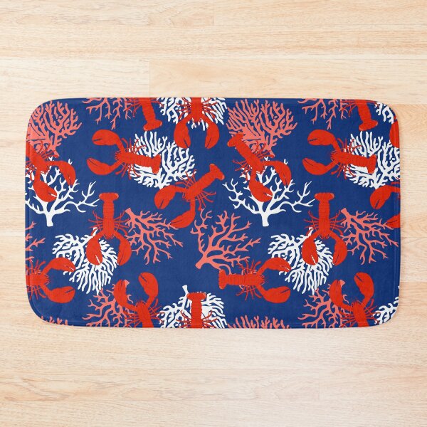 Item preview, Red White and Blue Lobsters Pattern designed and sold by HotHibiscus.