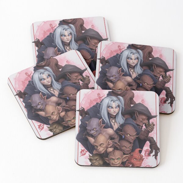 Item preview, Fantasy creatures Goblins Trolls Fairies beautiful poster artwork designed and sold by Vintage Designs +.