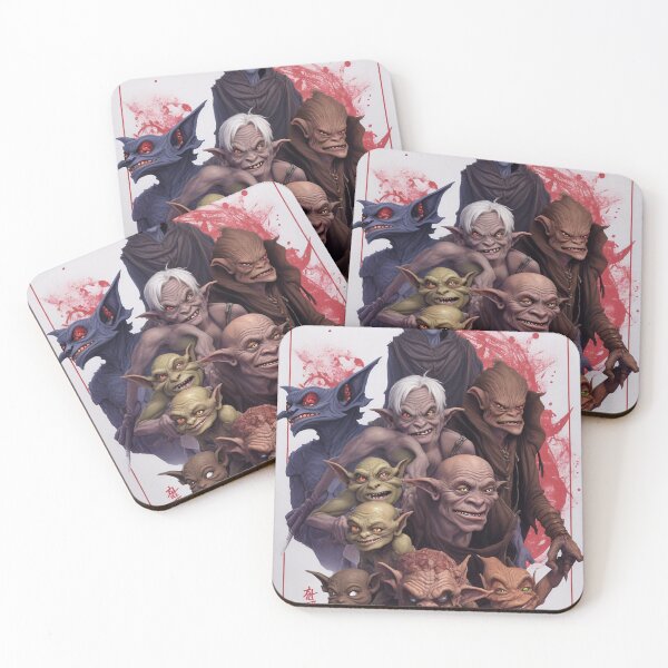 Item preview, Fantasy creatures Goblins Trolls Fairies beautiful poster artwork designed and sold by Vintage Designs +.