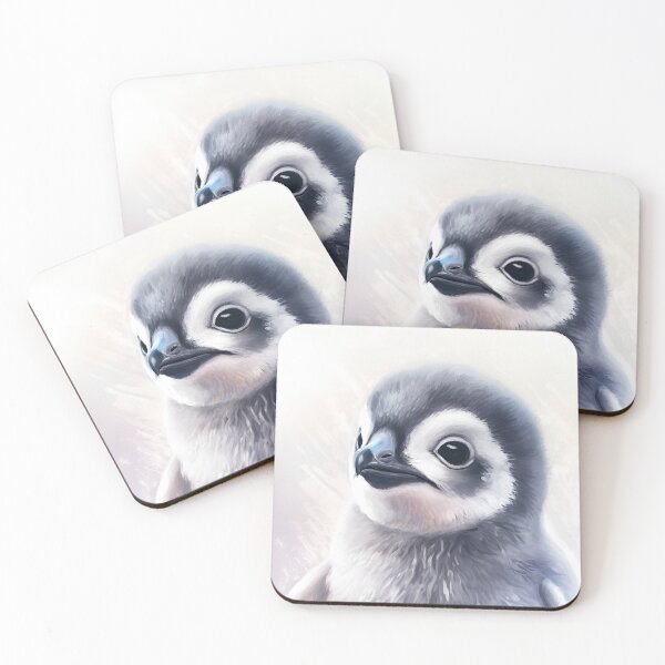 Item preview, Adorable Penguin Chick Paintings - Charming Wildlife Art  designed and sold by fateindesigns.