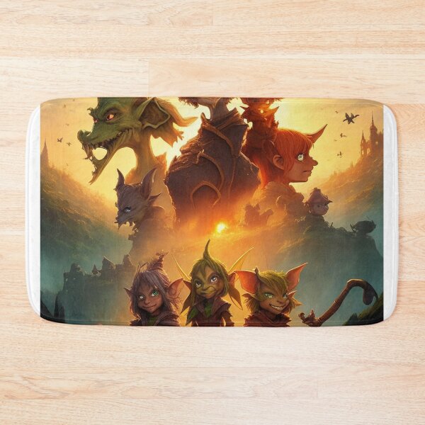 Item preview,  Fantasy creatures Goblins Trolls Fairies beautiful poster artwork designed and sold by Vintage Designs +.
