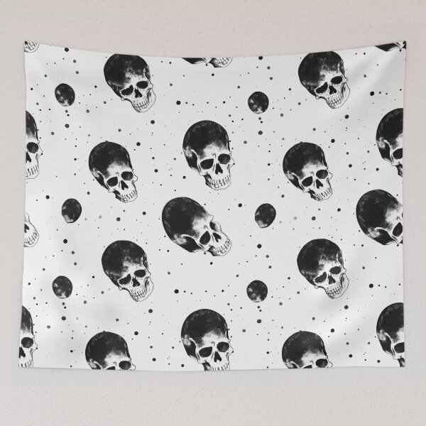 Item preview, Hand Drawn Style Skull Pattern designed and sold by TrashPanda-13.