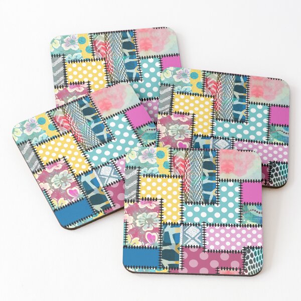 Item preview,  Pattern Clash Patches Black designed and sold by BessoChicca.